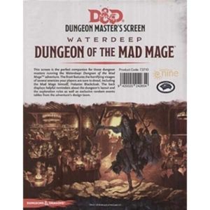 D&D Dungeon Of The Mad Mage DM Screen