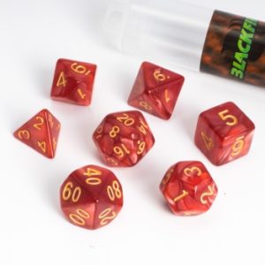 RPG Dice Set 16mm - Ruby Red