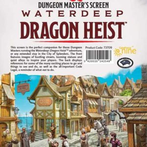 D&D Waterdeep Dragon Heist DM Screen