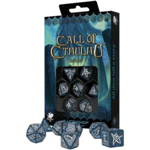 RPG Dice - Call of Cthulhu Abyssal & White